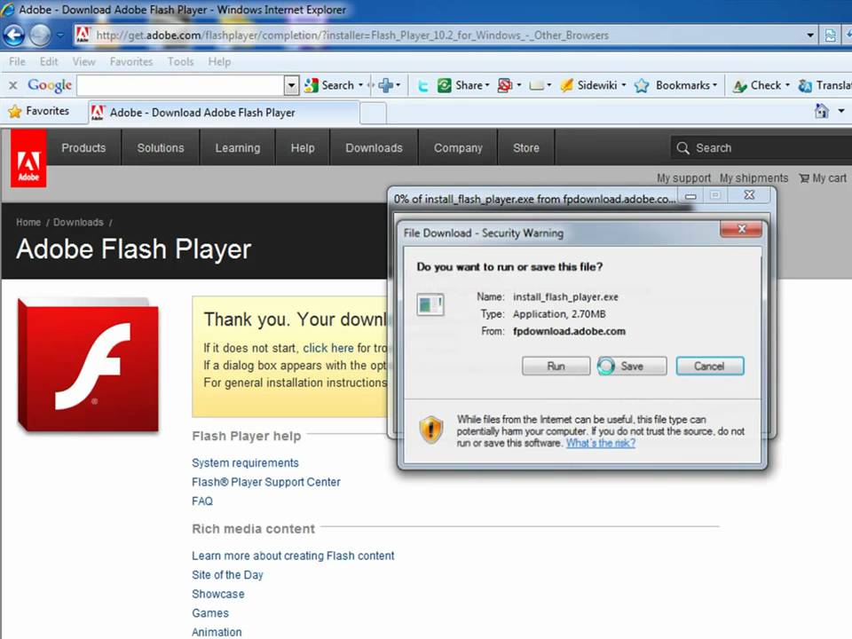 adobe flash player download for mac safari
